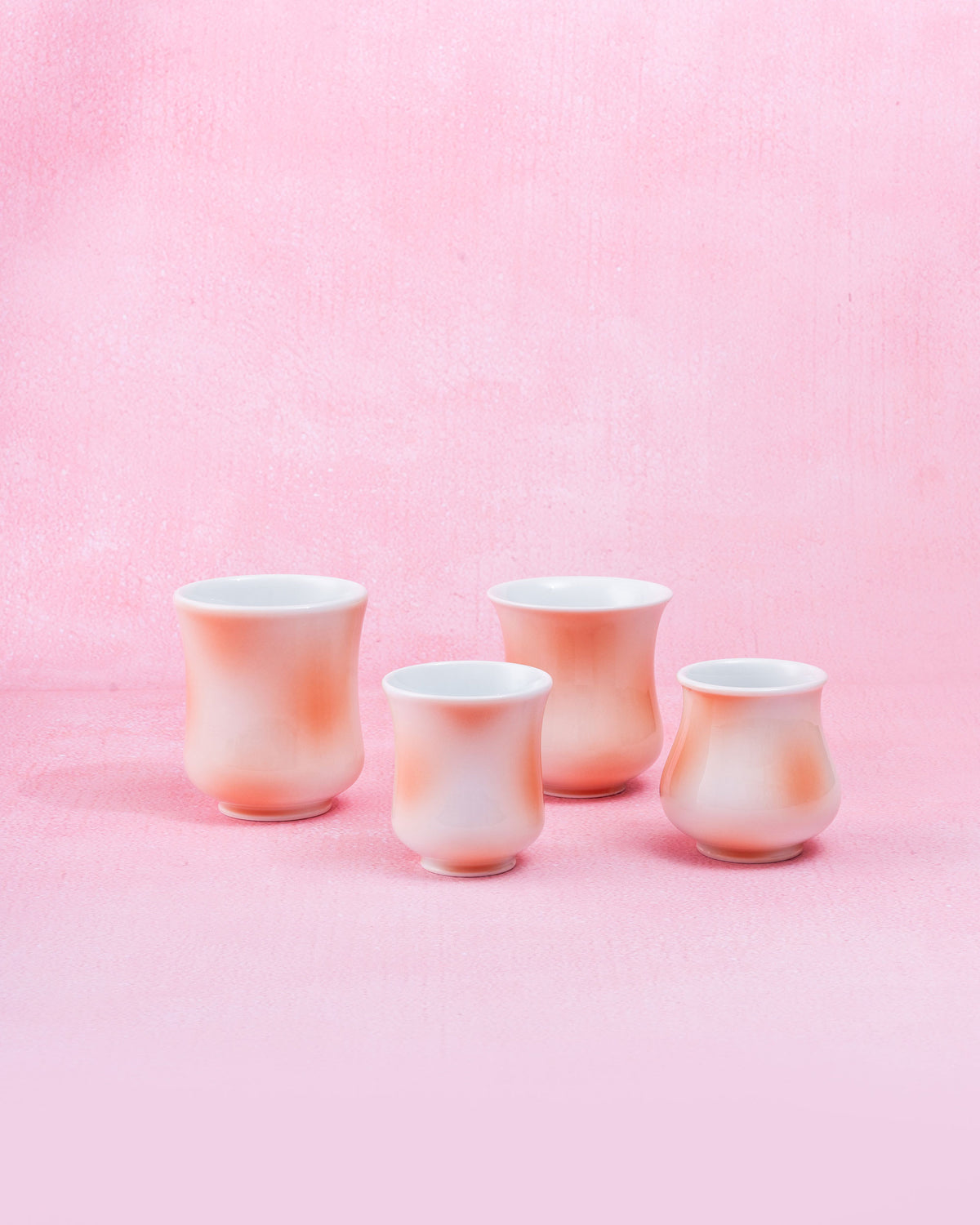 CCCLAY Frosted Peach coffee cups