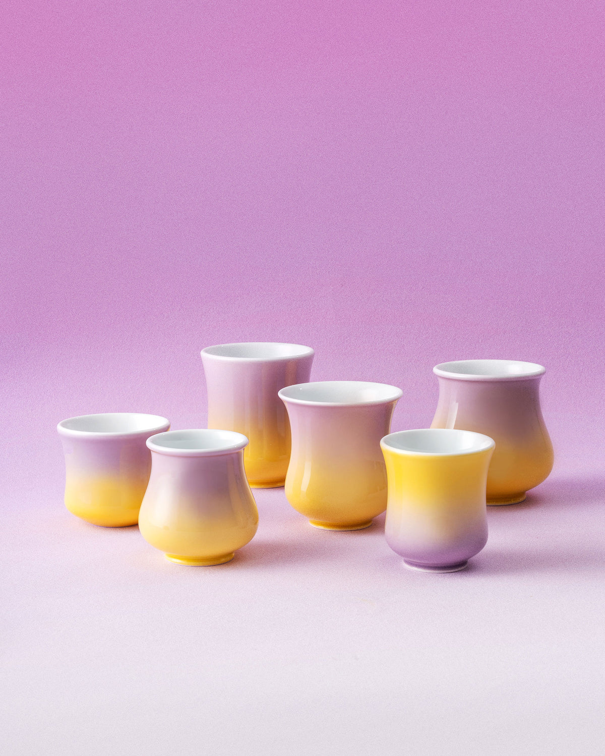 CCCLAY Amethyst Aurora 1.0 Golden Violet coffee cups