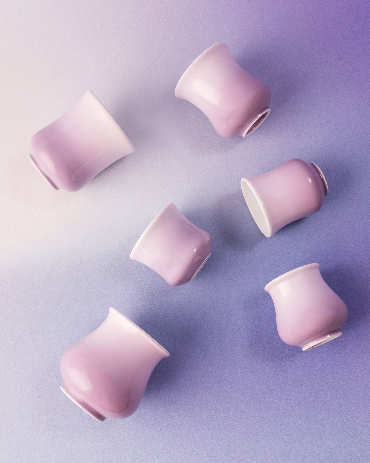CCCLAY Amethyst Aurora 1.0 Blush Lilac coffee cups