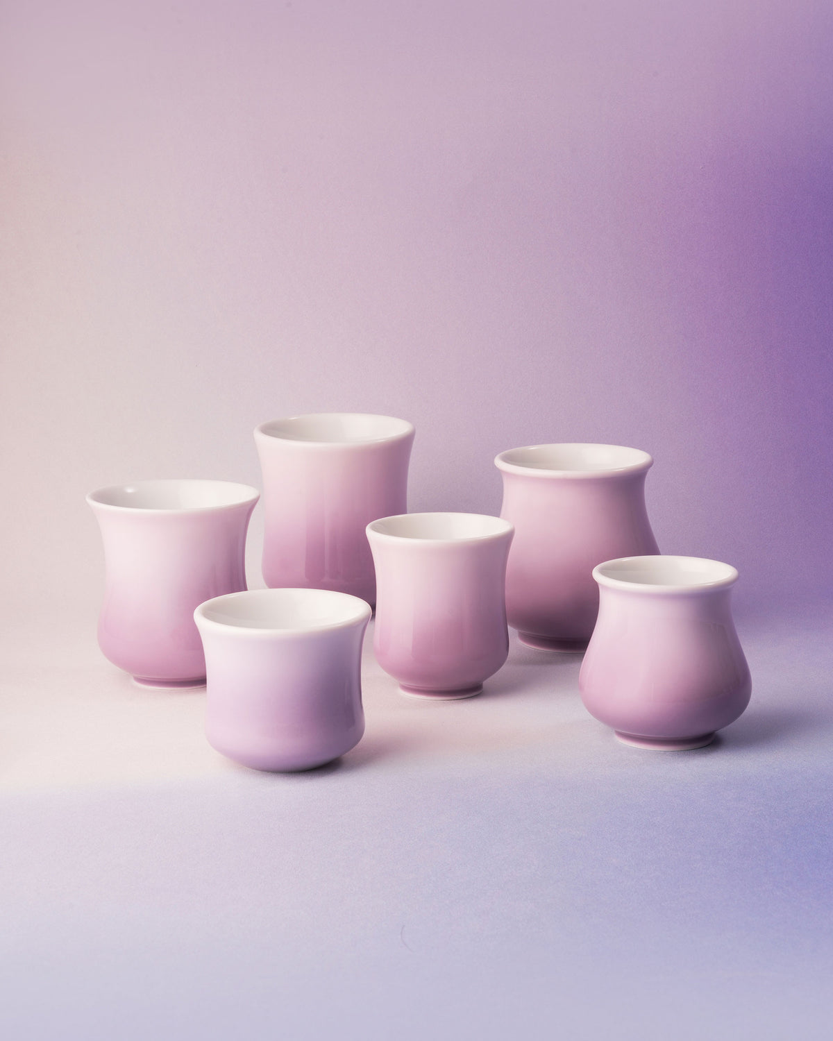 CCCLAY Amethyst Aurora 1.0 Blush Lilac coffee cups