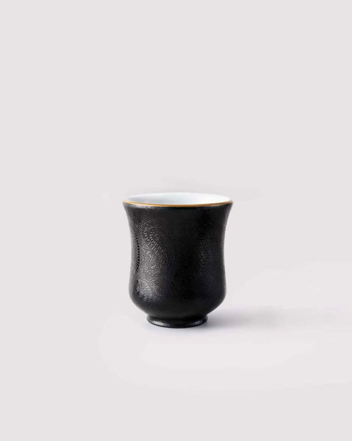 CCCLAY Night Carving Dark Bloom Hand-Carved – Medium Sensory Coffee Cup