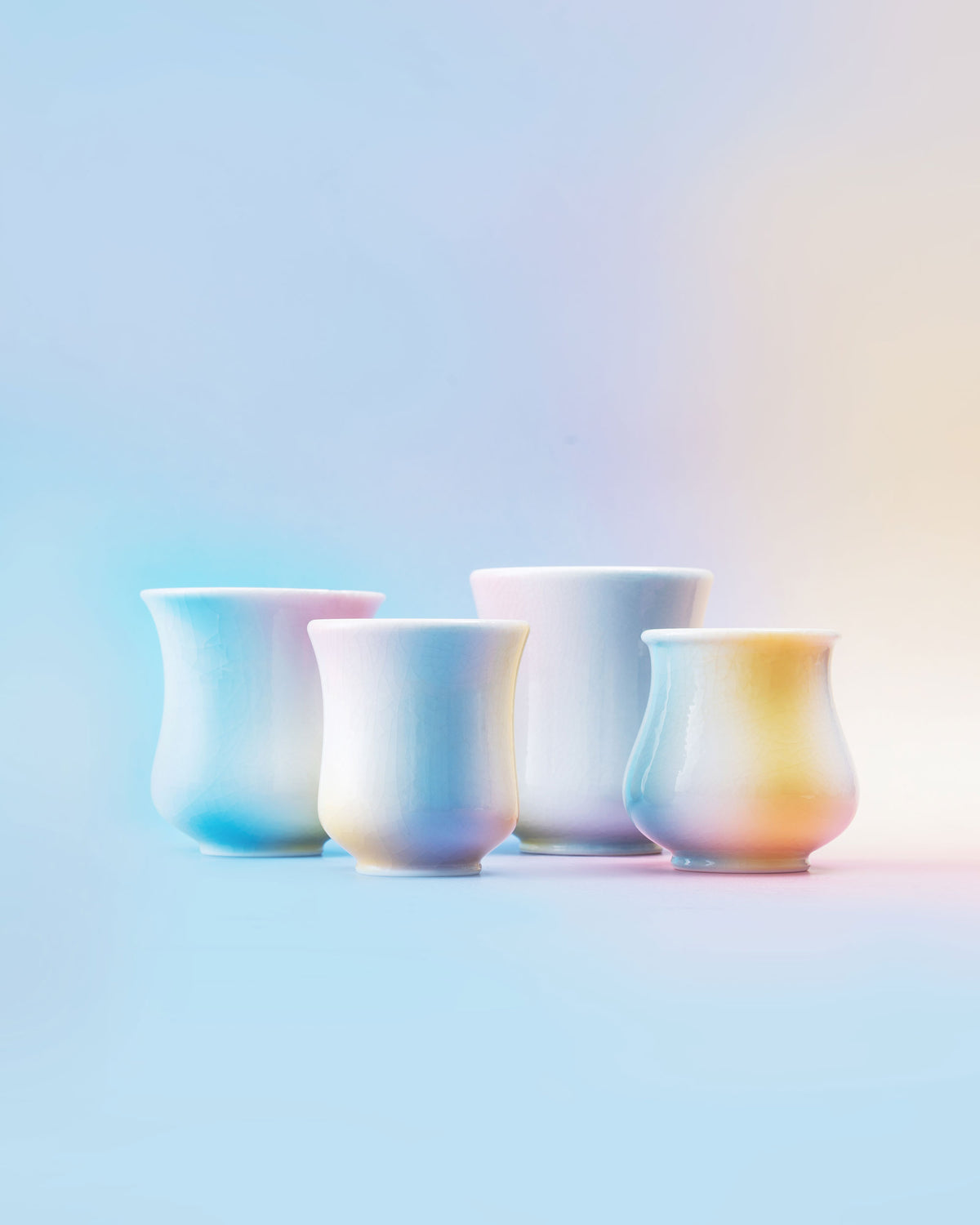 CCCLAY Sea Salt White Peach coffee cups