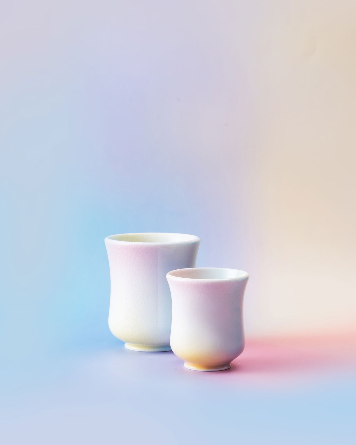 CCCLAY Sea Salt White Peach coffee cups