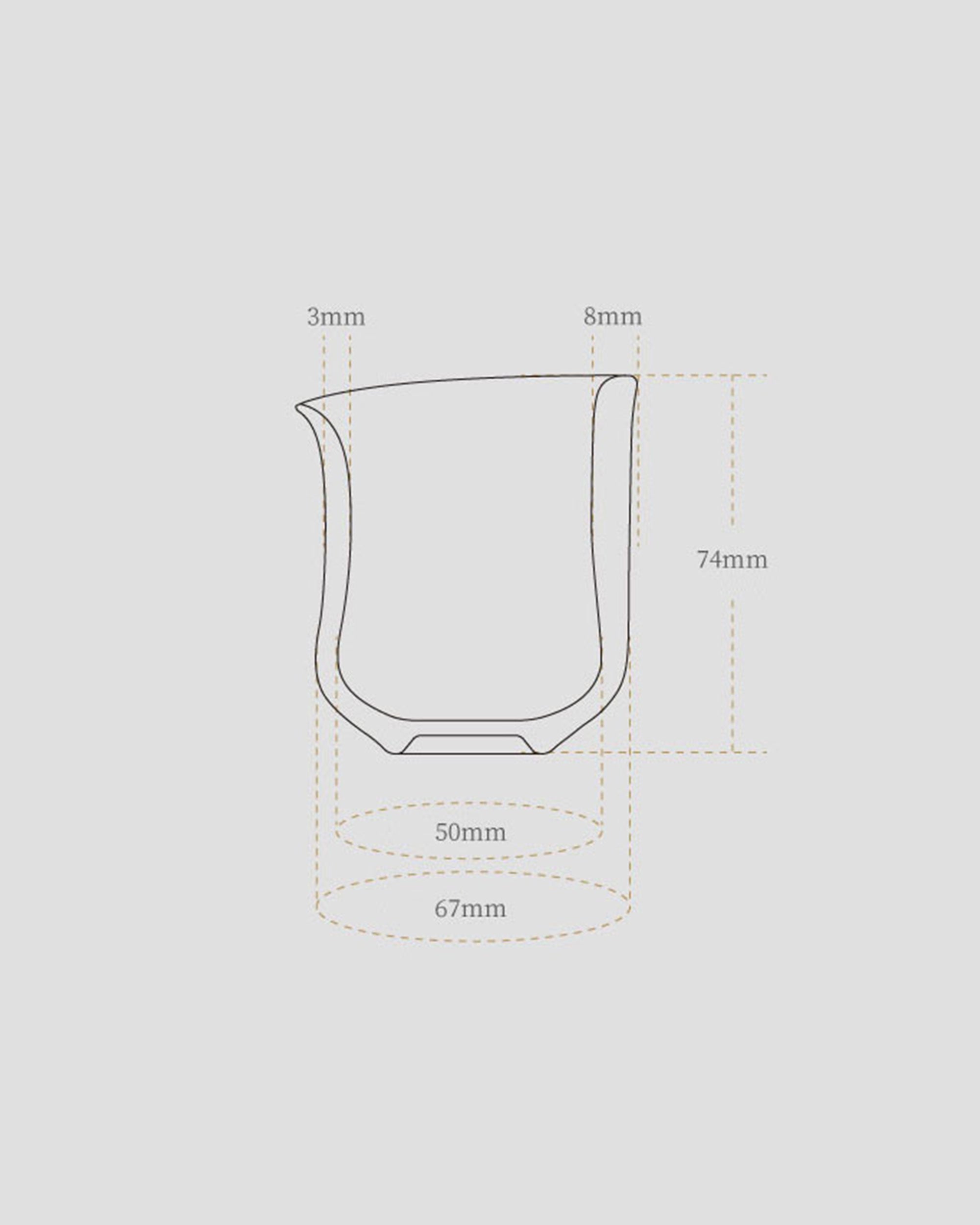 Emerald Shadow - Small Tilt Cup