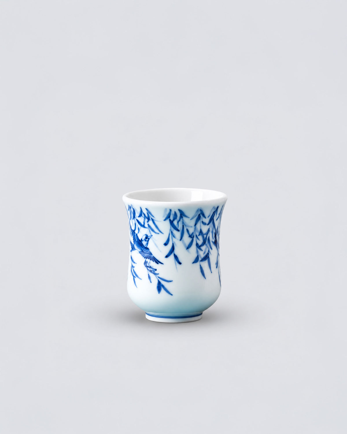 CCCLAY Willow Song Hand-Painted Famille Rose – Medium Sensory Coffee Cup
