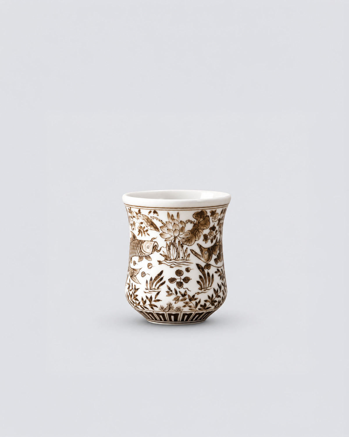 CCCLAY Yuan-Inspired Brown-Toned Qinghua – Medium Sensory Coffee Cup