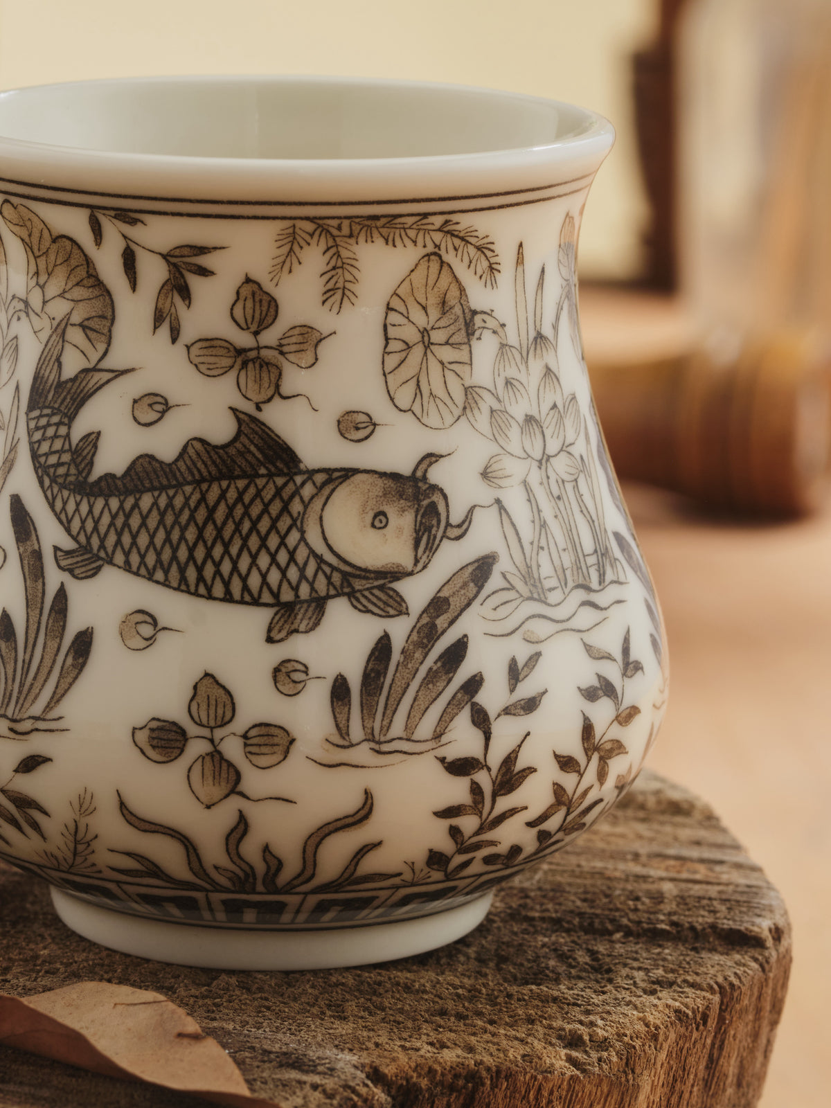 CCCLAY's design, Fish and waterweed, Coffee Cup