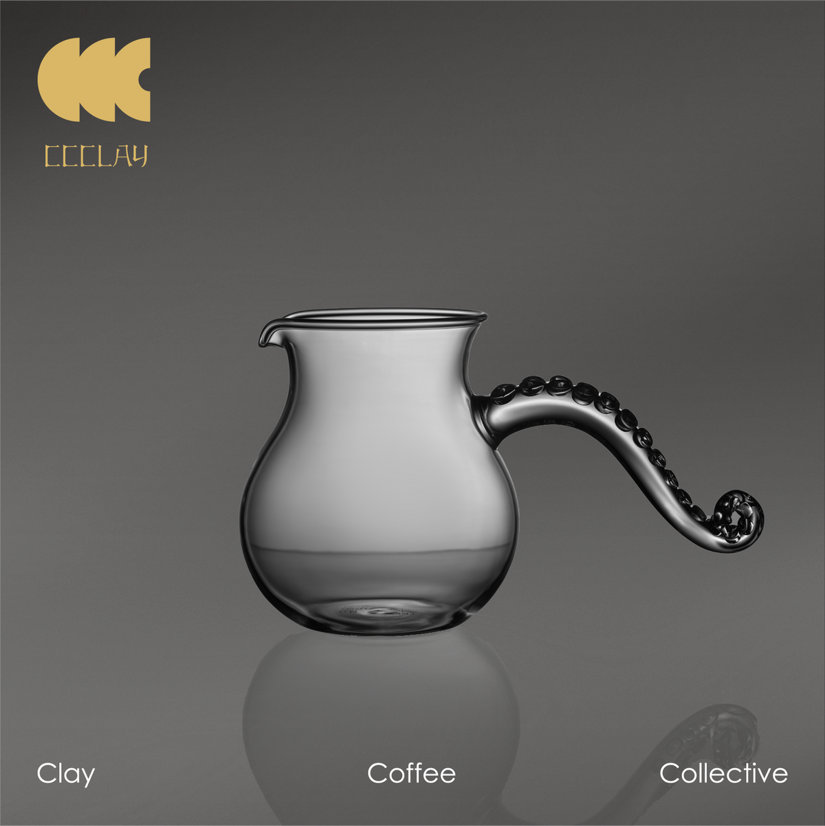 CCCLAY's design, Glass Coffee Server transparent octopus