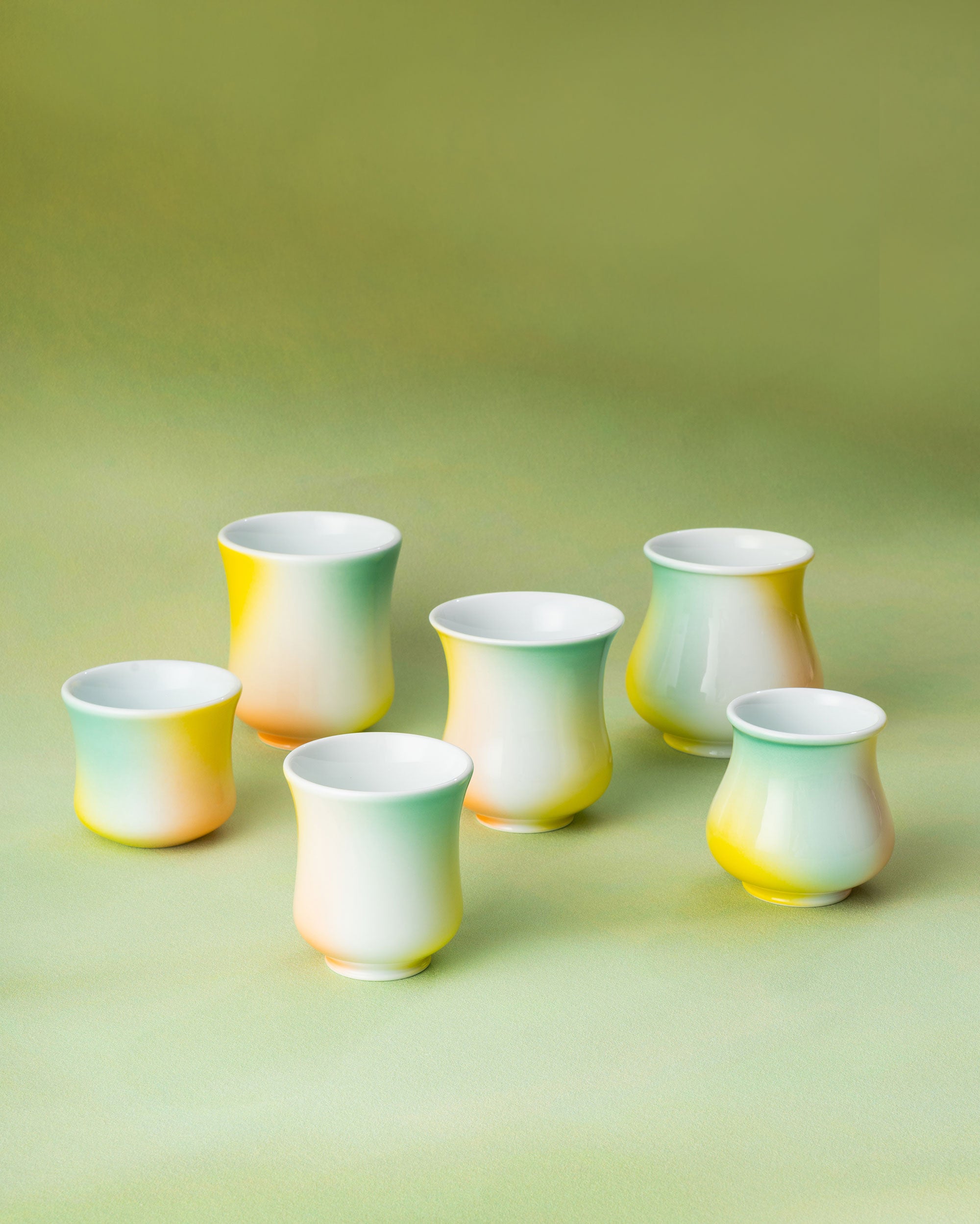 Amber Glow Coffee Cup Set