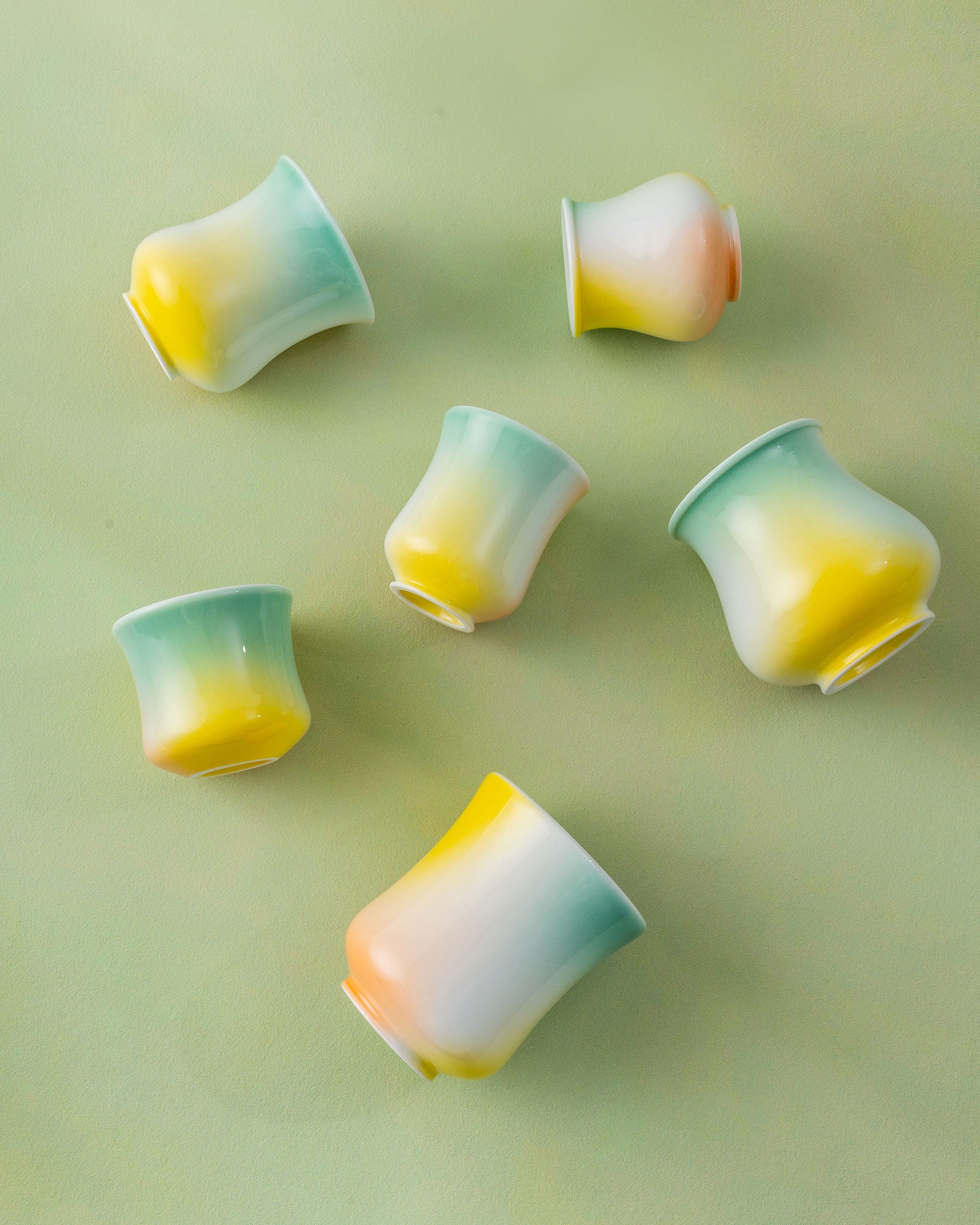 Amber Glow Coffee Cup Set