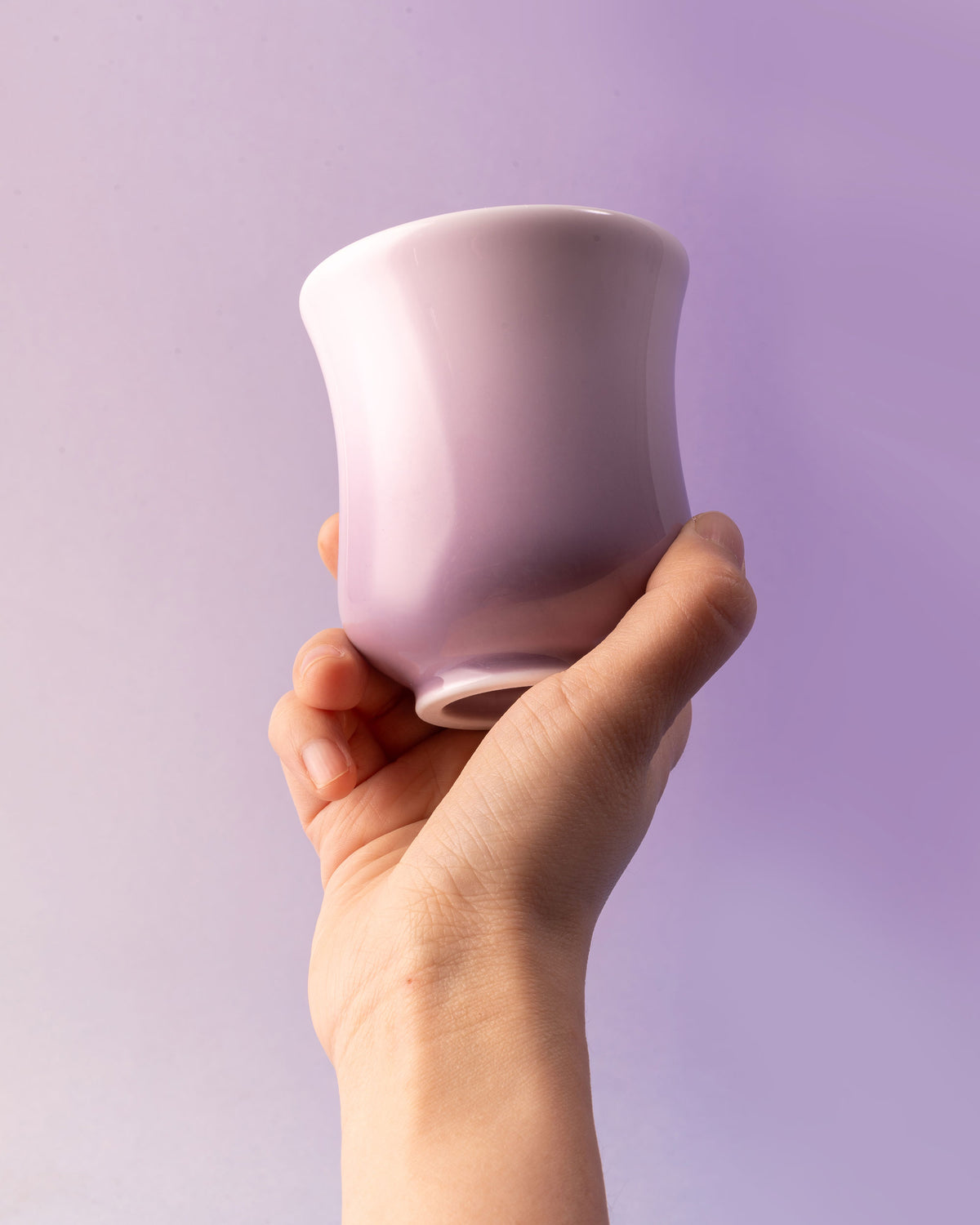 CCCLAY Amethyst Aurora 1.0 Blush Lilac – Medium Sensory Coffee Cup