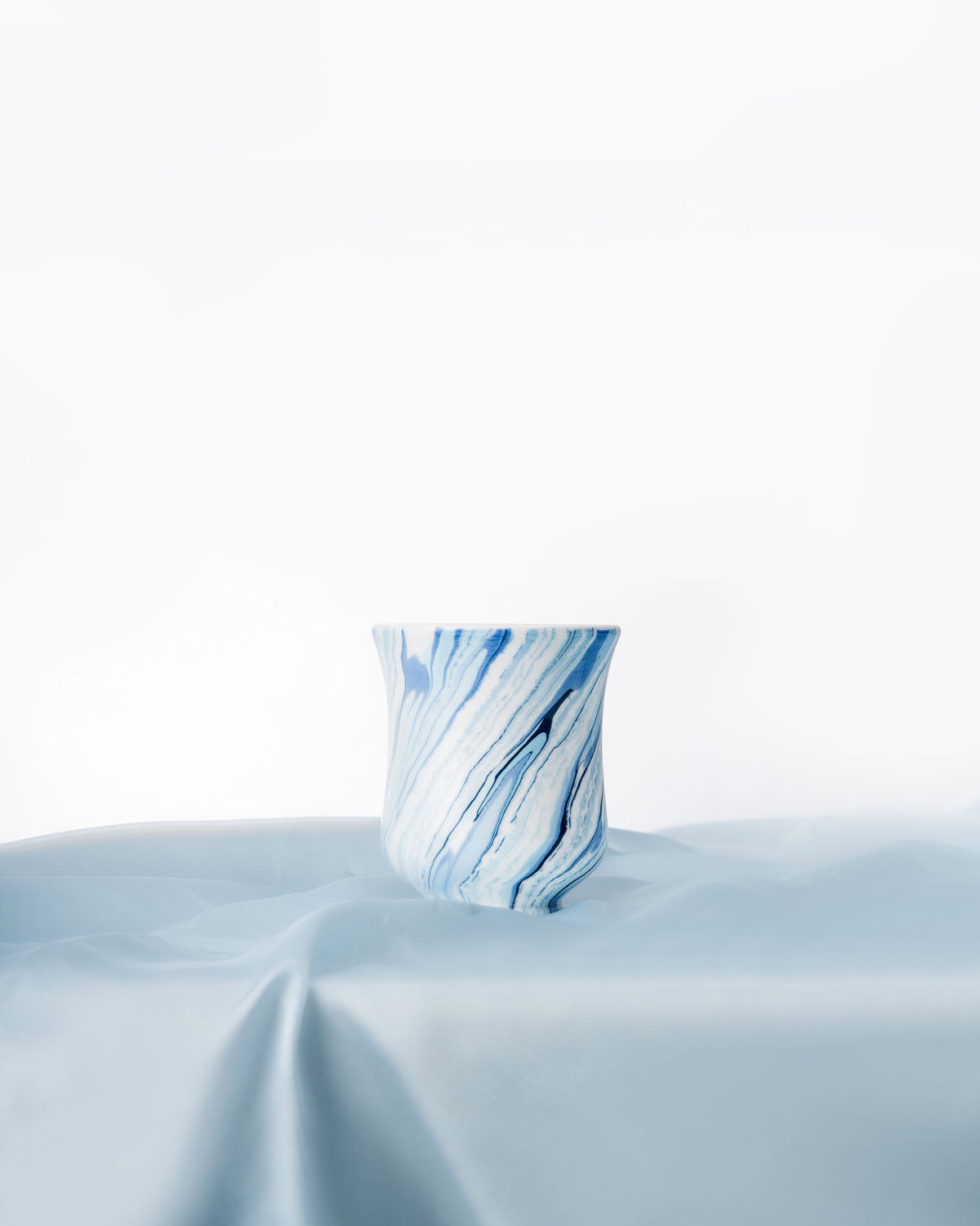 CCCLAY Drifting Sea Marbled Glaze – Medium Sensory Coffee Cup