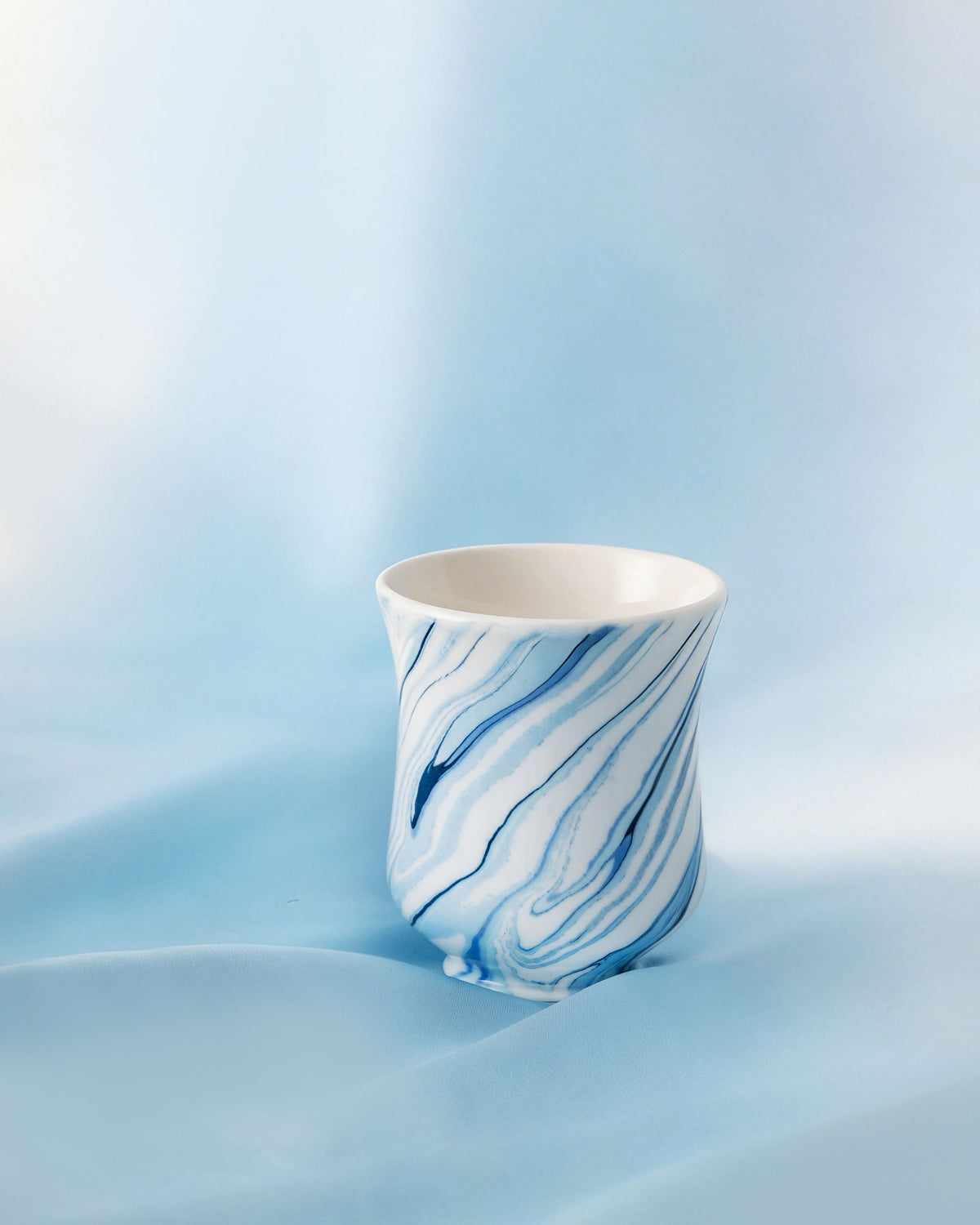 CCCLAY Drifting Sea Marbled Glaze – Medium Sensory Coffee Cup