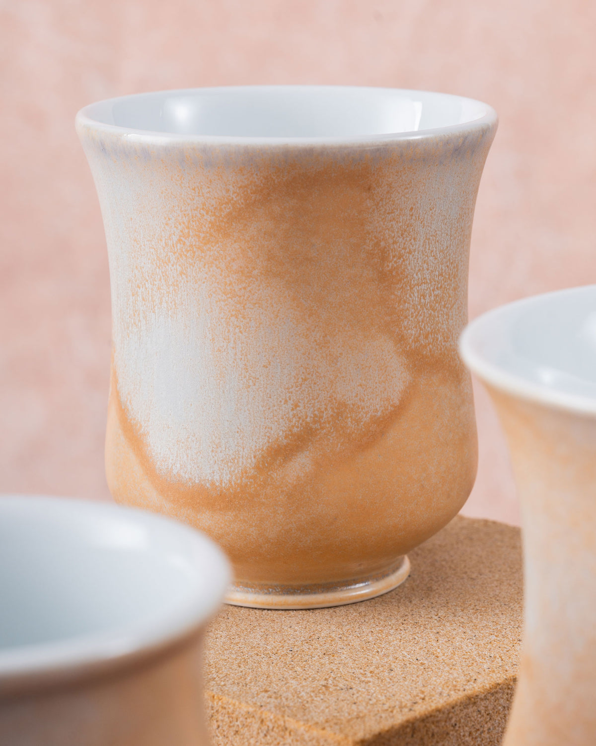 CCCLAY Dune Kiln-Transmuted Glaze – Medium Sensory Coffee Cup