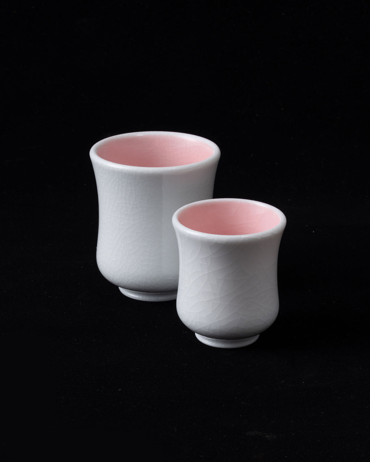 CCCLAY Elysian Pink Crackle – Medium Sensory Coffee Cup