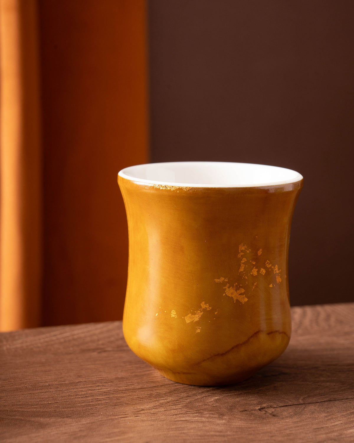 CCCLAY Faded Dream Golden Ochre Natural Lacquer – Medium Sensory Coffee Cup