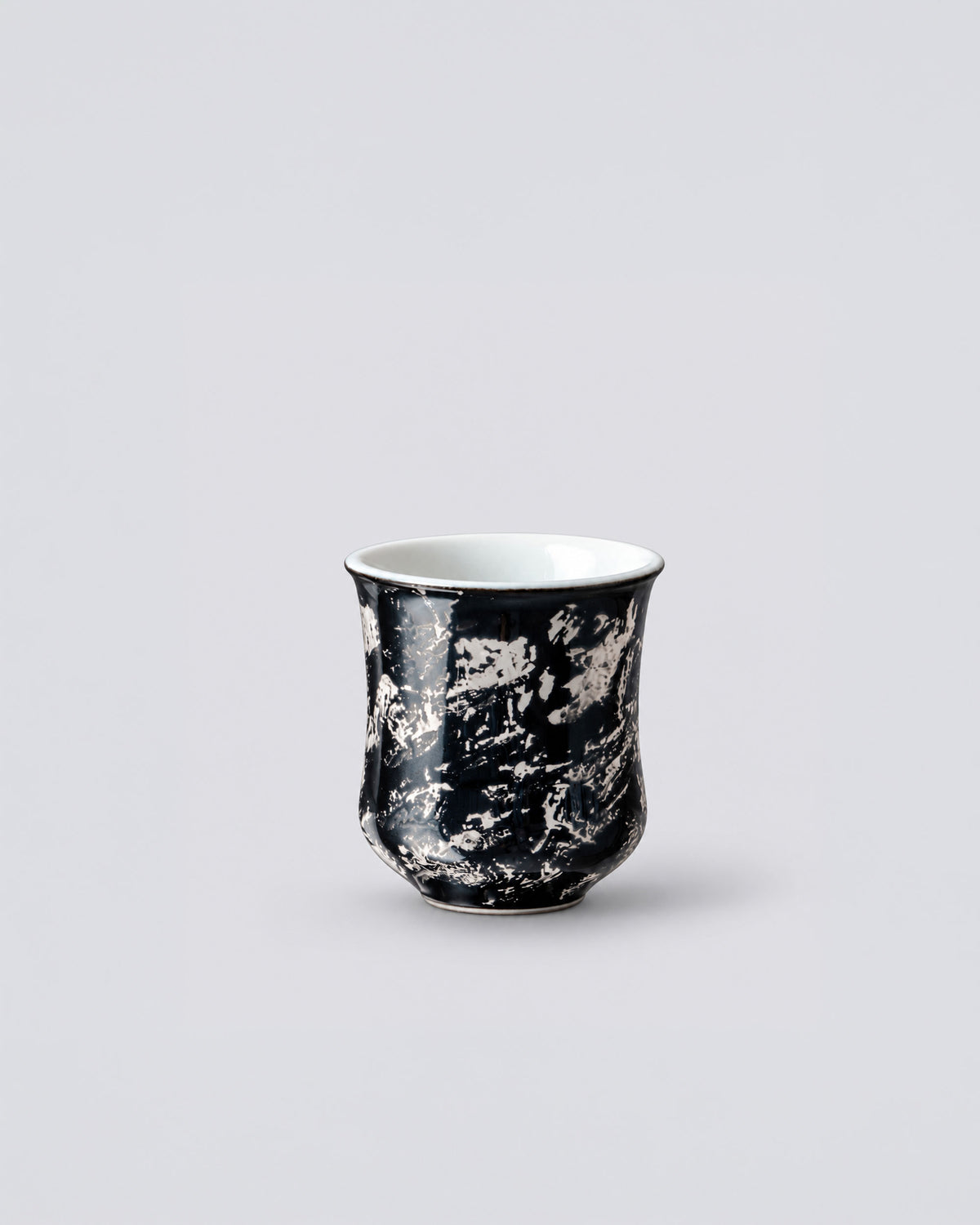 CCCLAY Liquid Silver Hand-Brushed Silver – Medium Sensory Coffee Cup