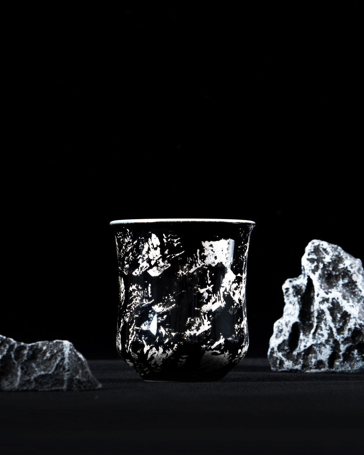 CCCLAY Liquid Silver Hand-Brushed Silver – Medium Sensory Coffee Cup