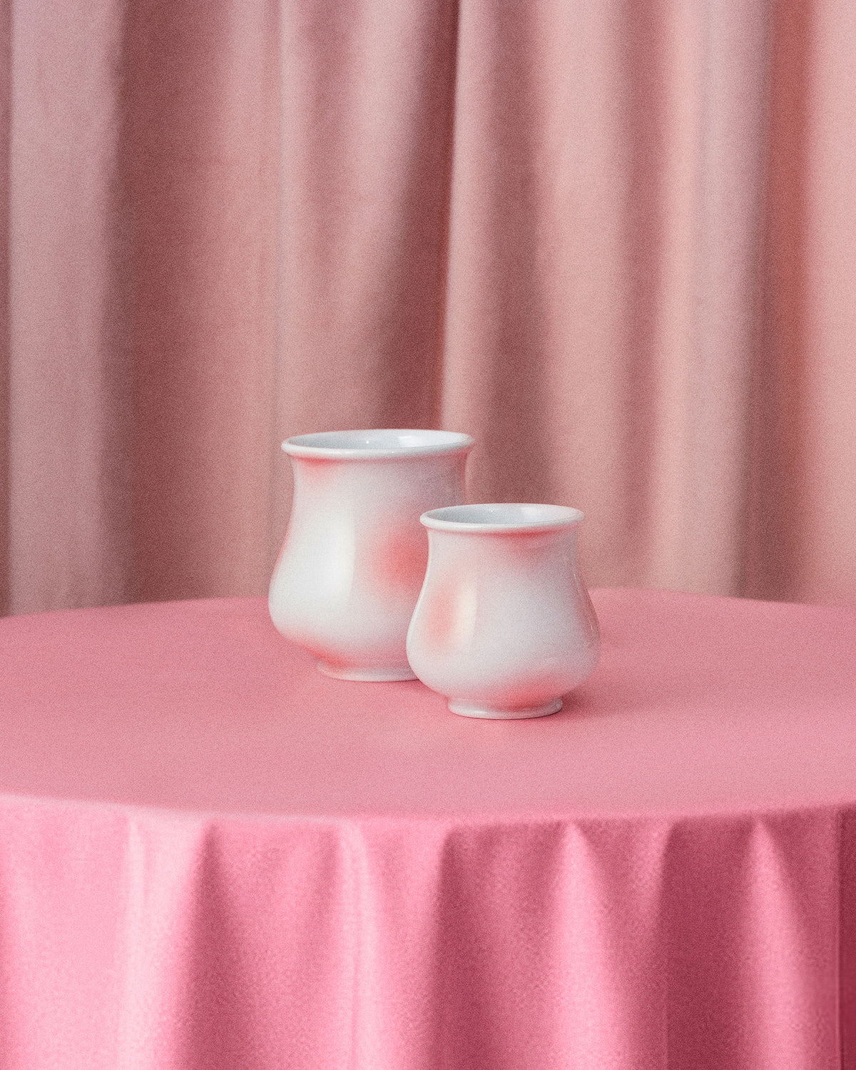 CCCLAY Millennial Pink Dots coffee cups