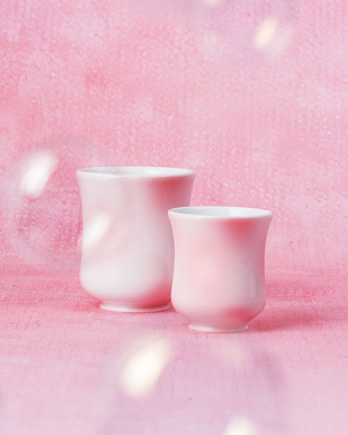CCCLAY Millennial Pink Dots coffee cups