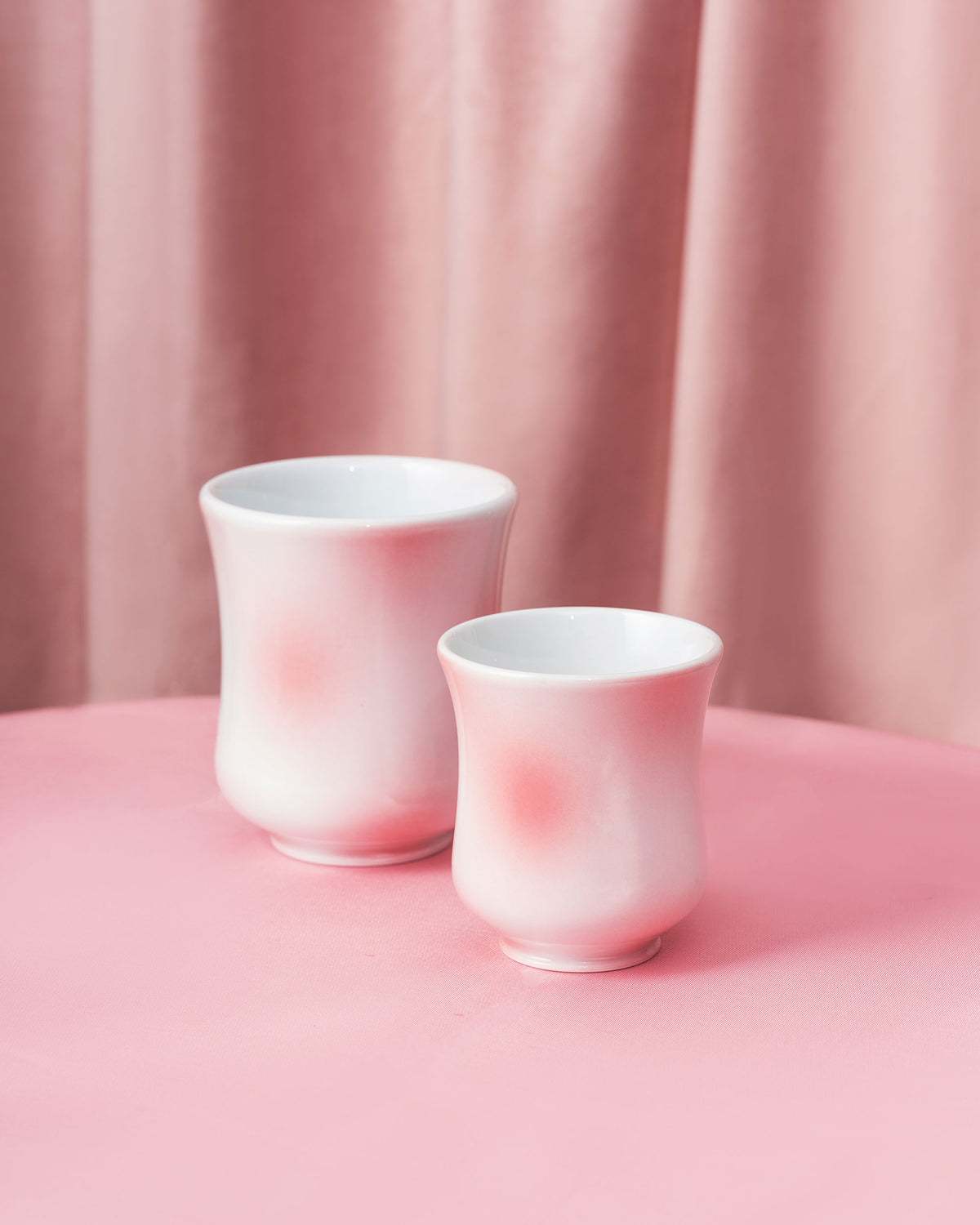 CCCLAY Millennial Pink Dots coffee cups