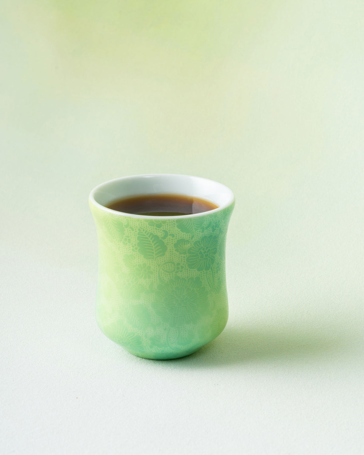 CCCLAY Mint Lace Hand-Carved – Medium Sensory Coffee Cup