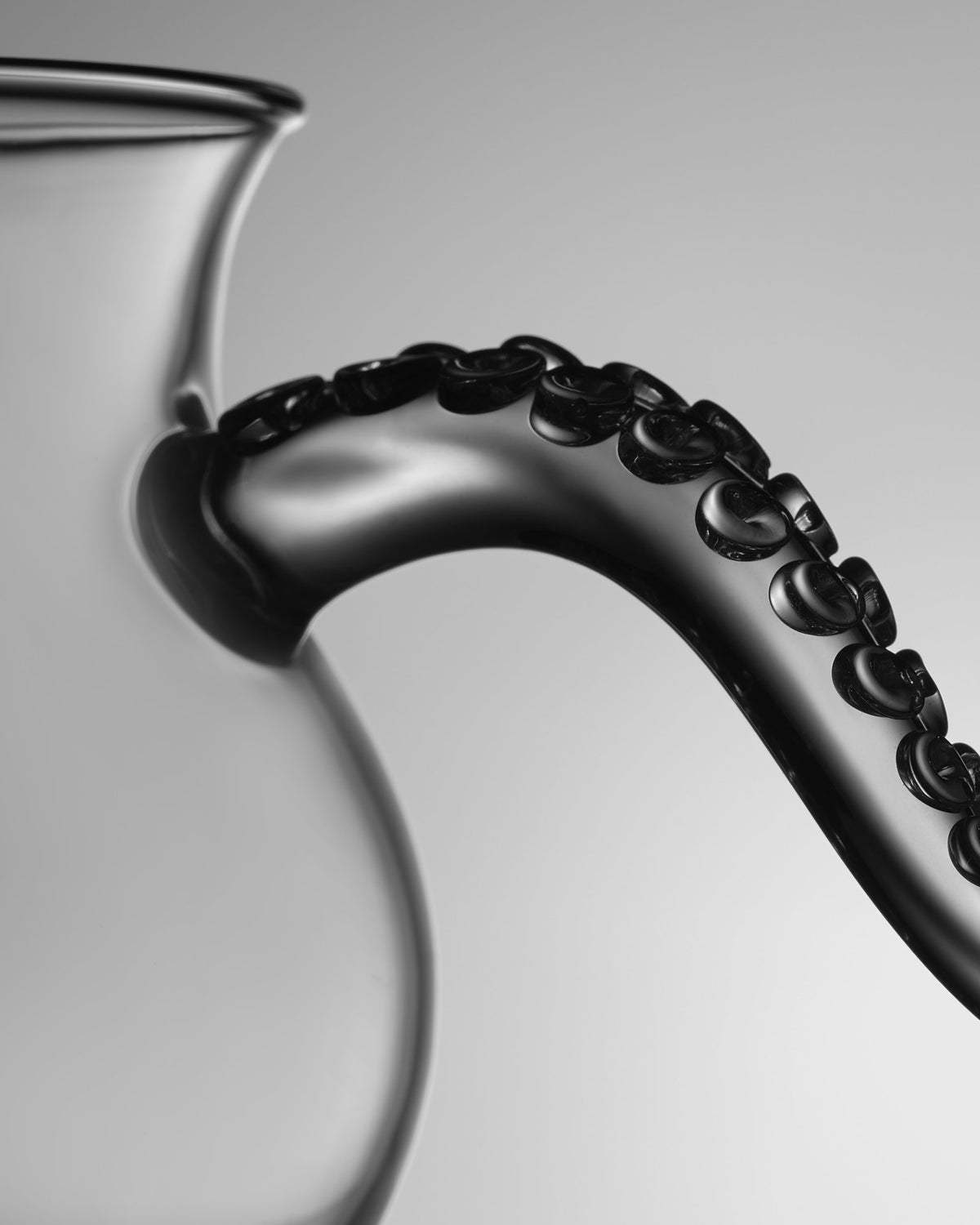 CCCLAY Clear Octopus – 400 ml Lampworked Glass Coffee Server