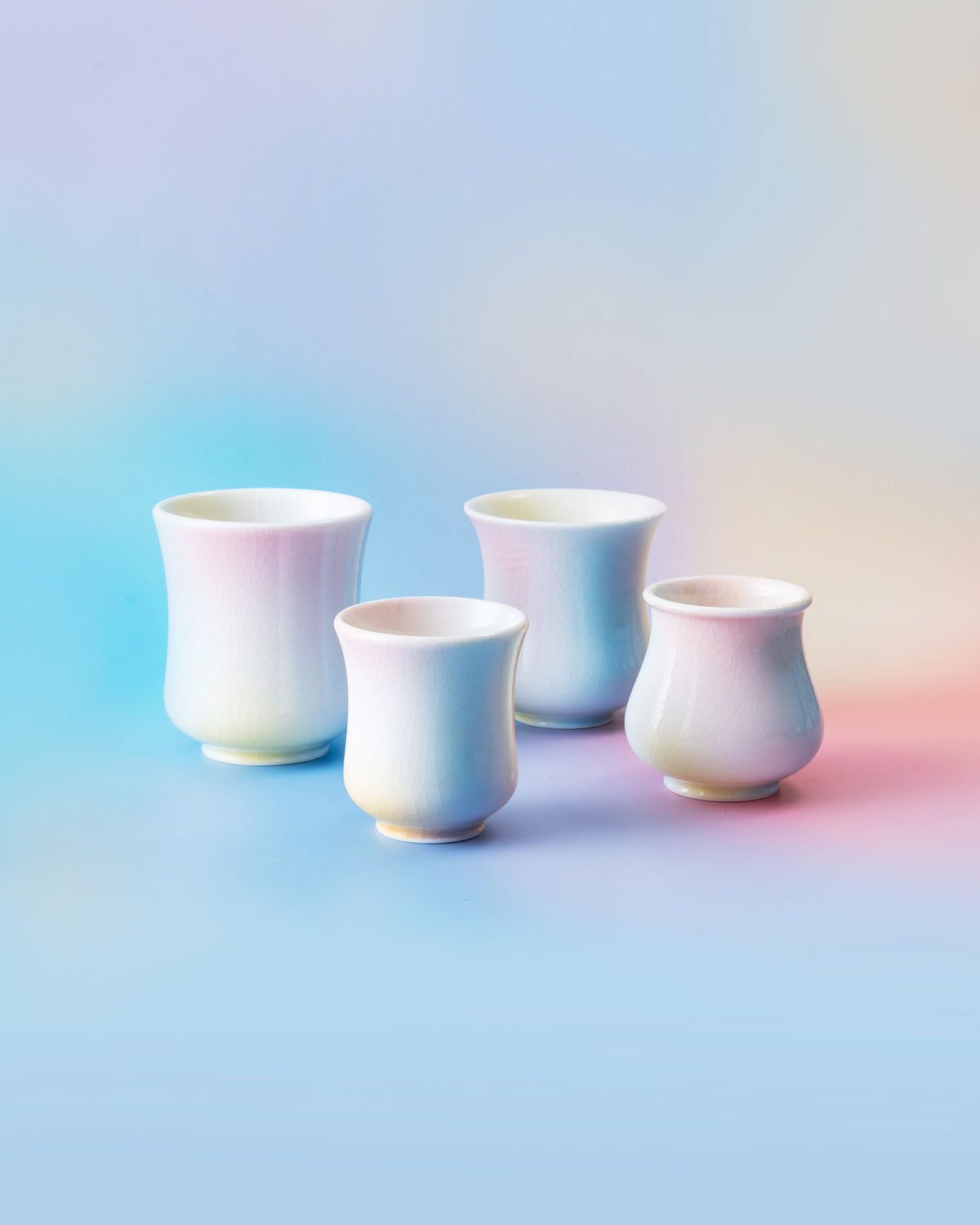CCCLAY Sea Salt White Peach coffee cups