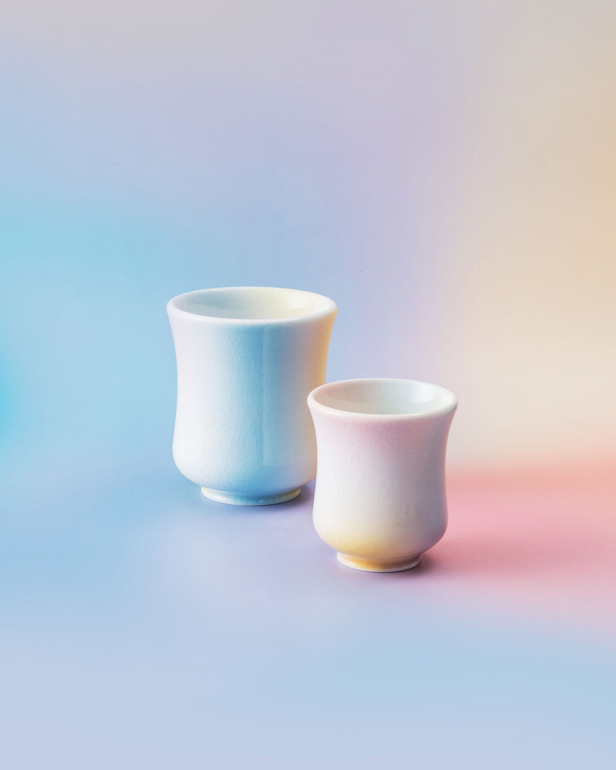 CCCLAY Sea Salt White Peach coffee cups