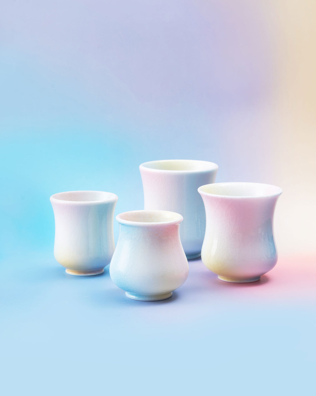 CCCLAY Sea Salt White Peach coffee cups
