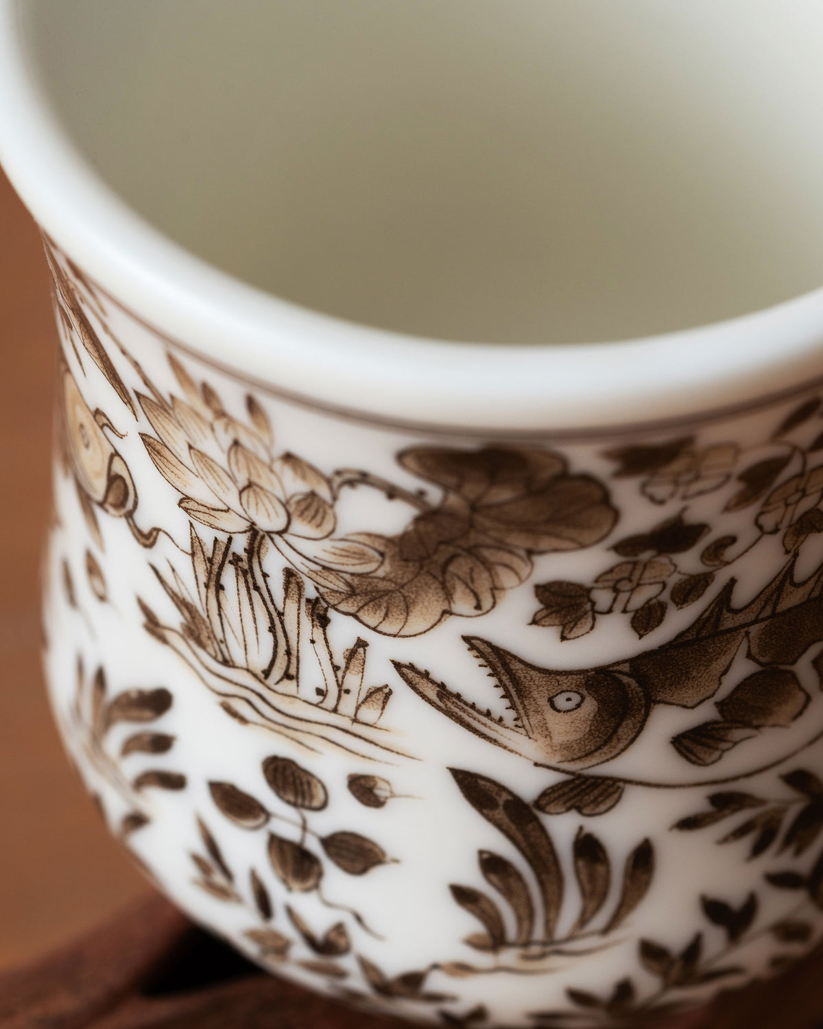CCCLAY Yuan-Inspired Brown-Toned Qinghua – Medium Sensory Coffee Cup
