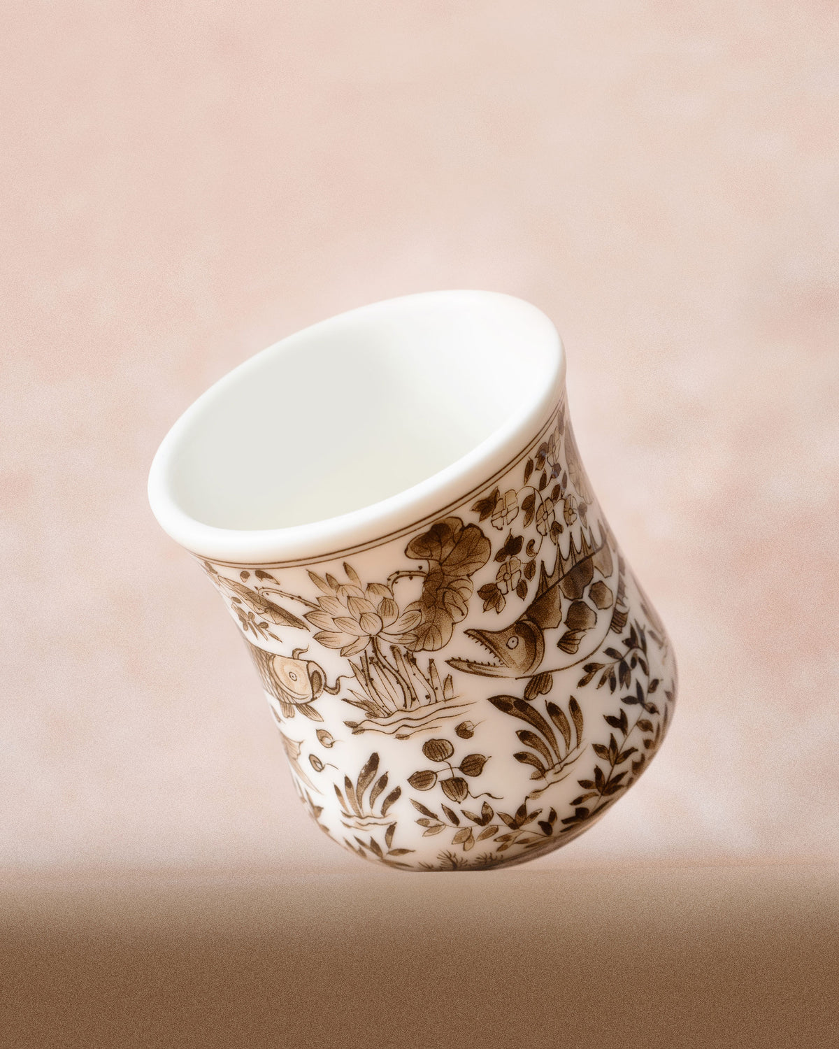 CCCLAY Yuan-Inspired Brown-Toned Qinghua – Medium Sensory Coffee Cup